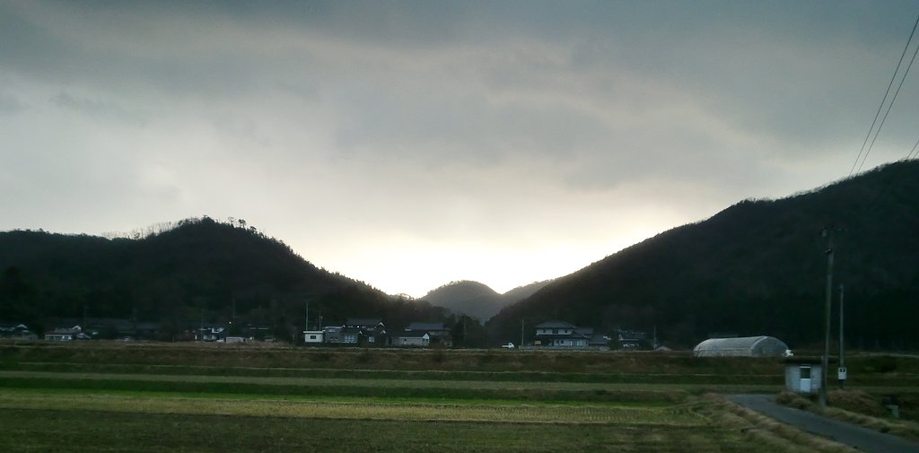 今日の南側の夕空