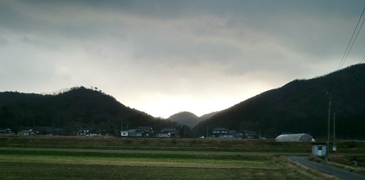 今日の南側の夕空