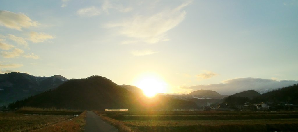 今朝の日の出−2