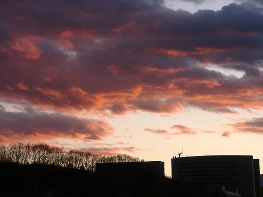 ■油絵のような夕焼け雲
