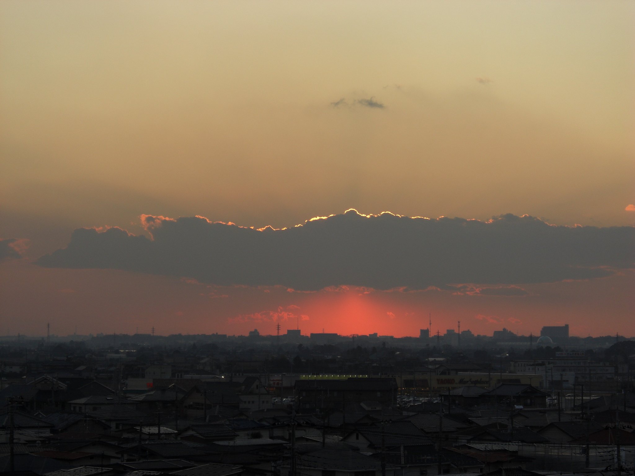 2009年目12日目の夕焼け