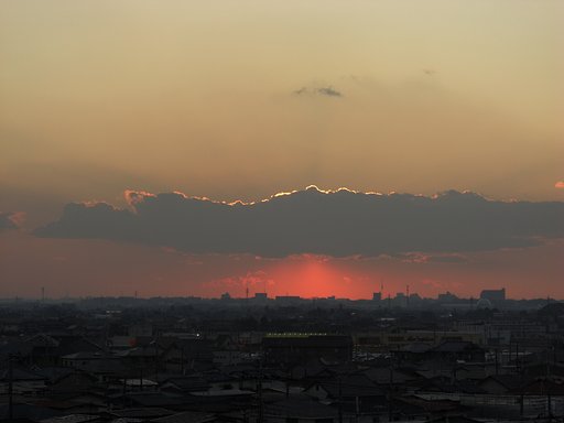 2009年目12日目の夕焼け