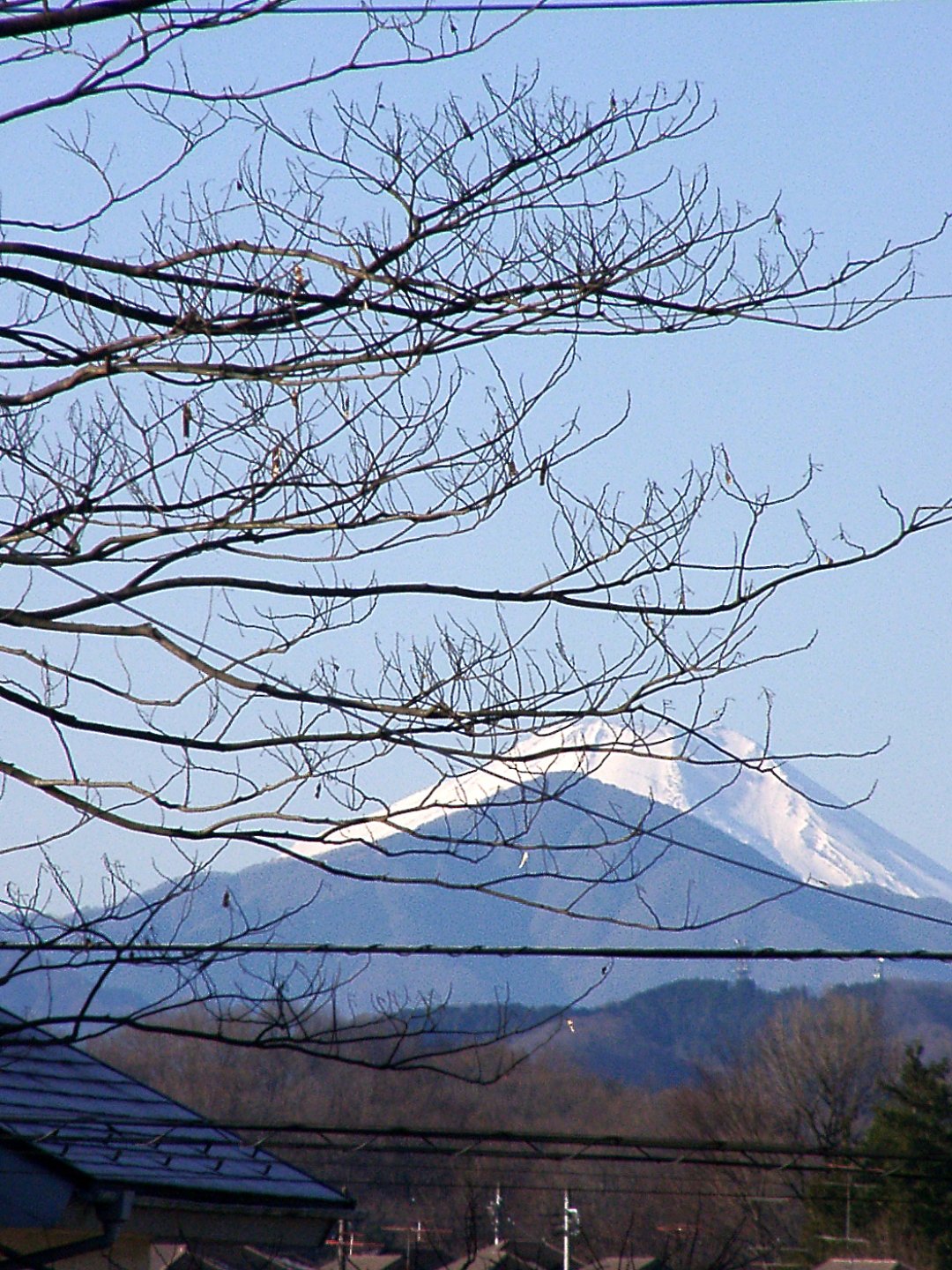 ■我が家から見た元日の富士