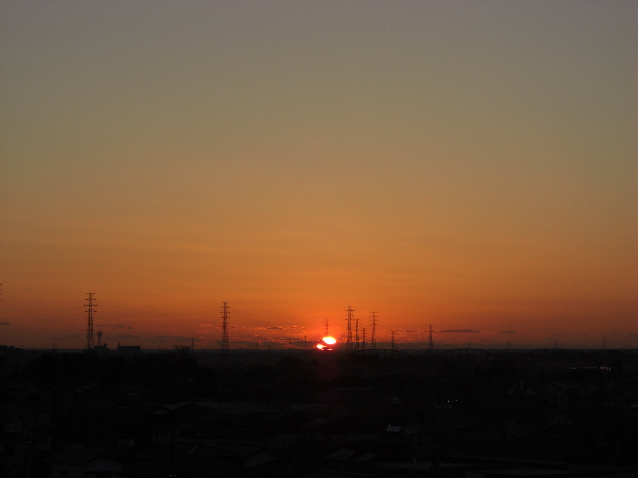 2009年33日目の朝焼け