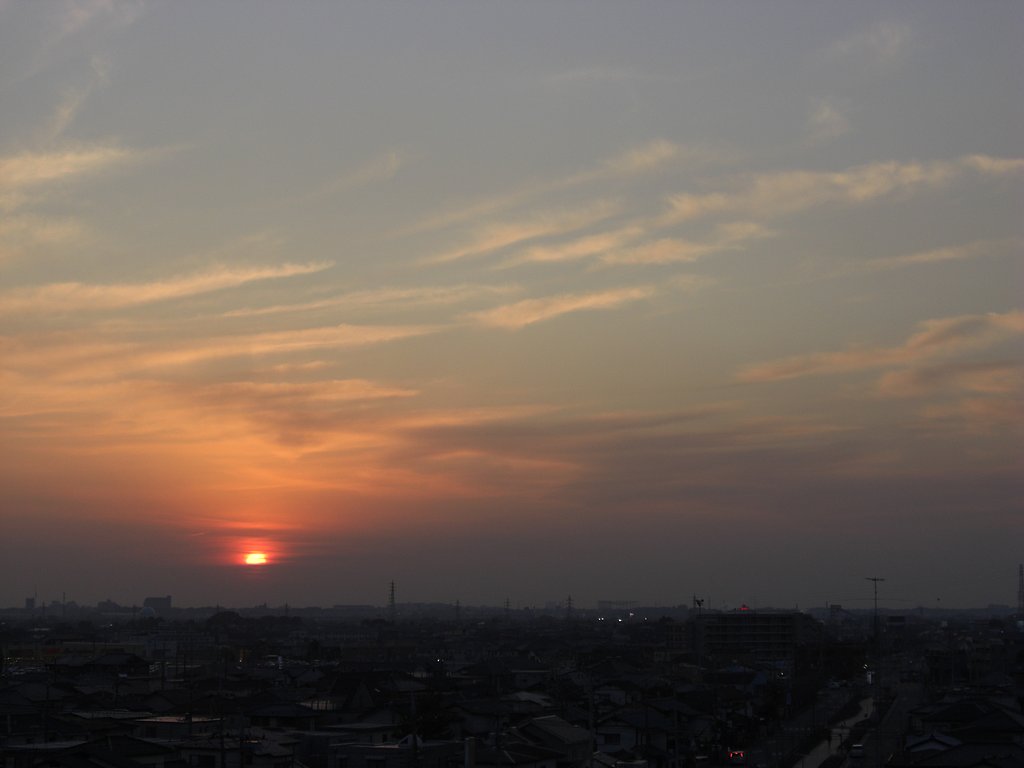 2009年38日目の夕焼け