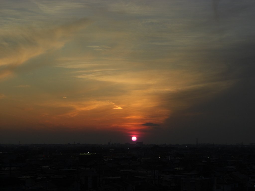 2009年27日目の夕焼け