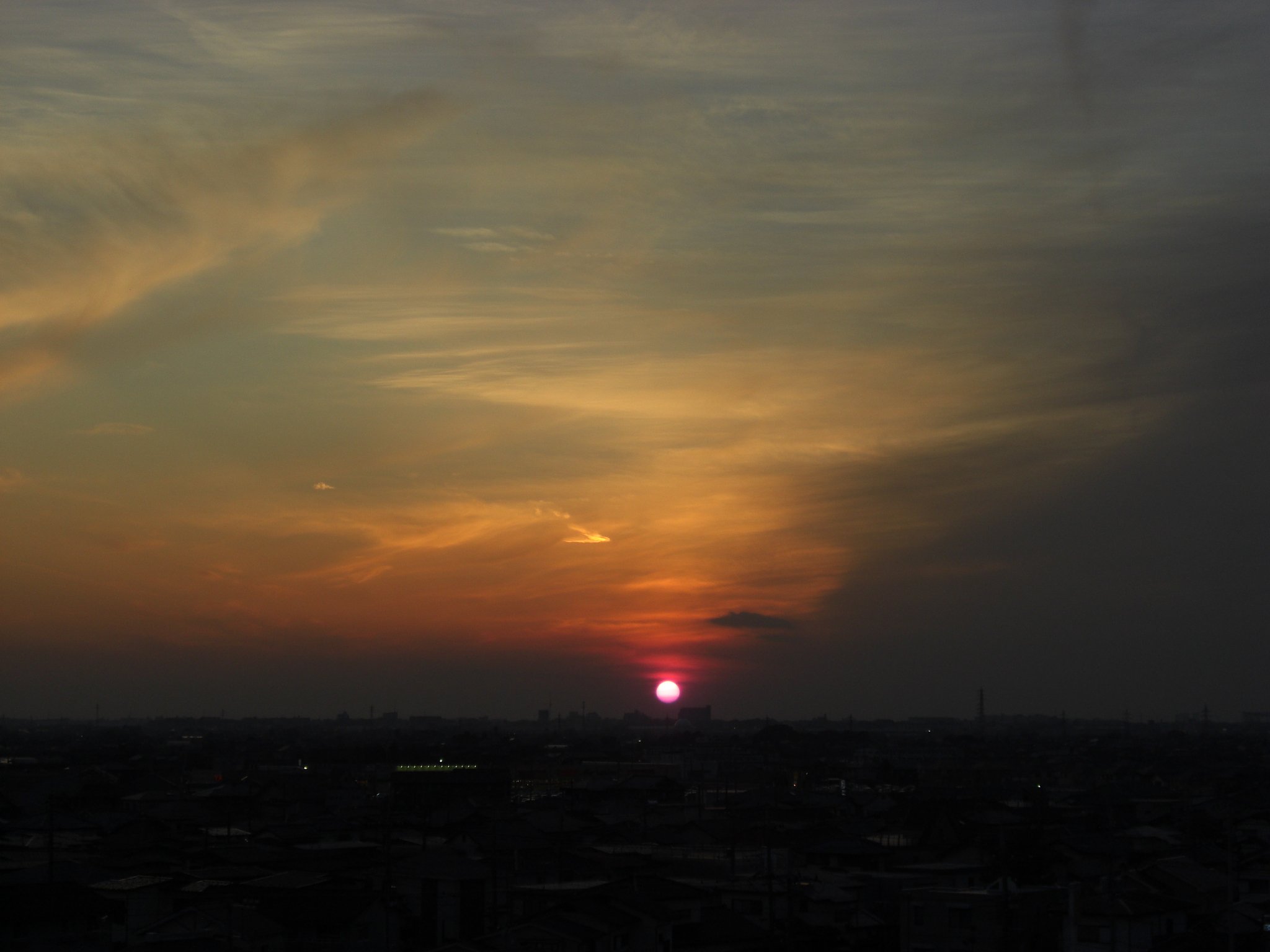 2009年27日目の夕焼け