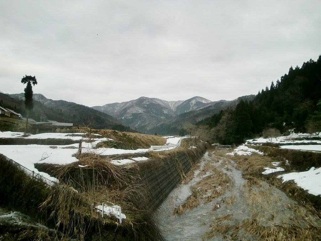どんよりと曇った県境のお空