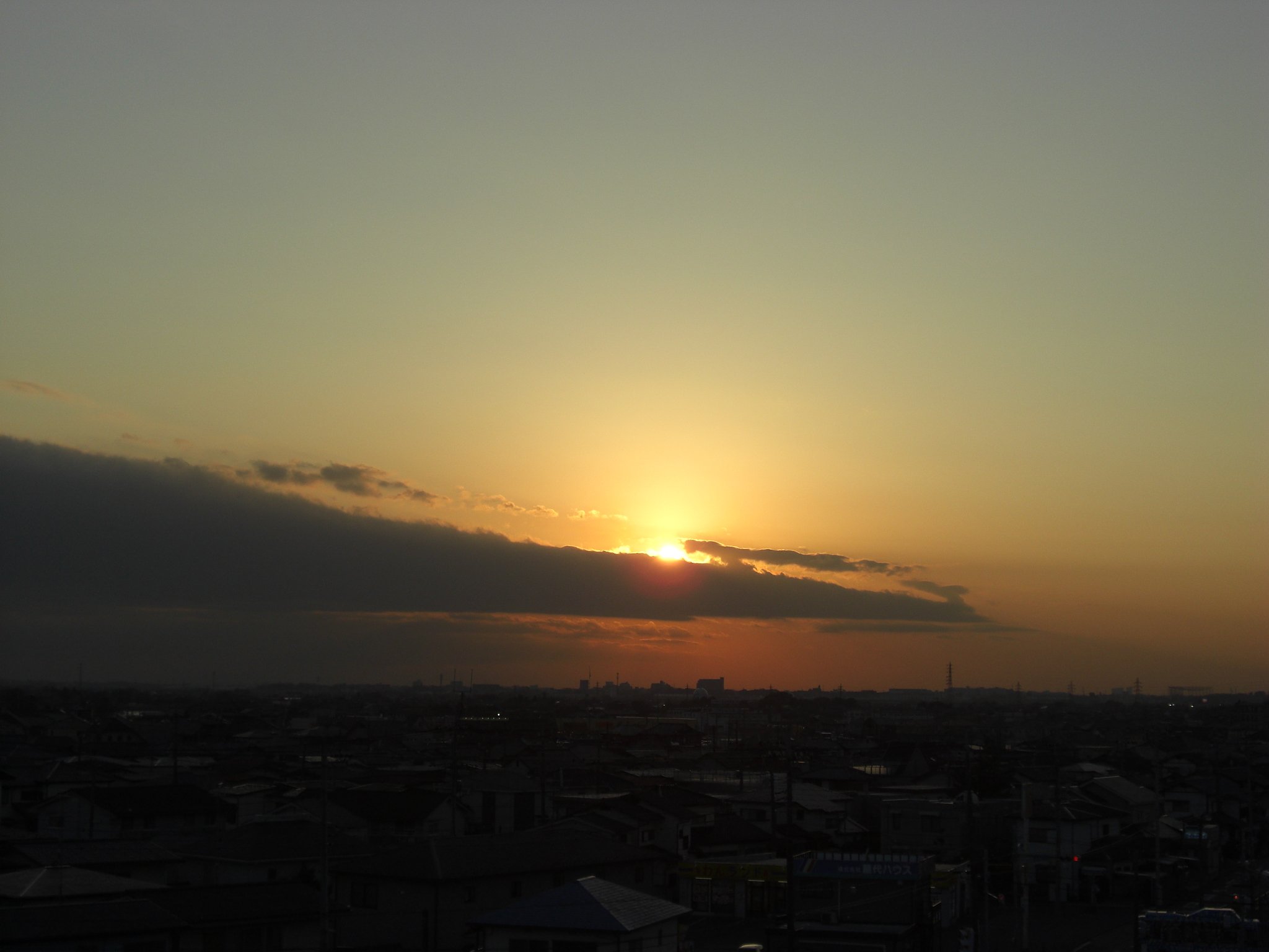 2009年33日目の夕焼け