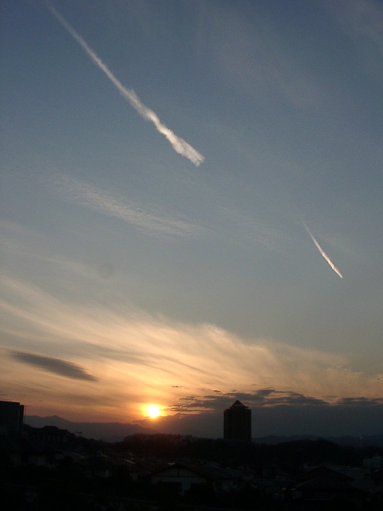 ▲日本画風の夕暮れ-02