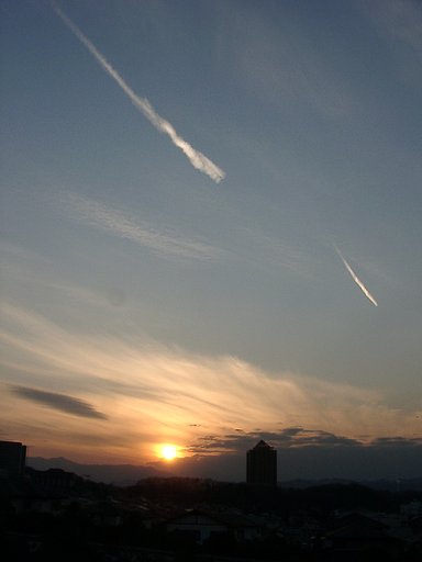 ▲日本画風の夕暮れ-02