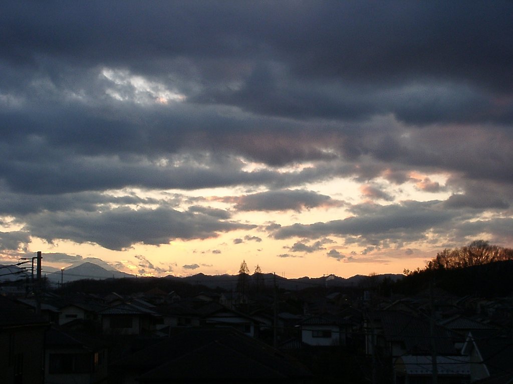 ▲日本画風の夕暮れ-11