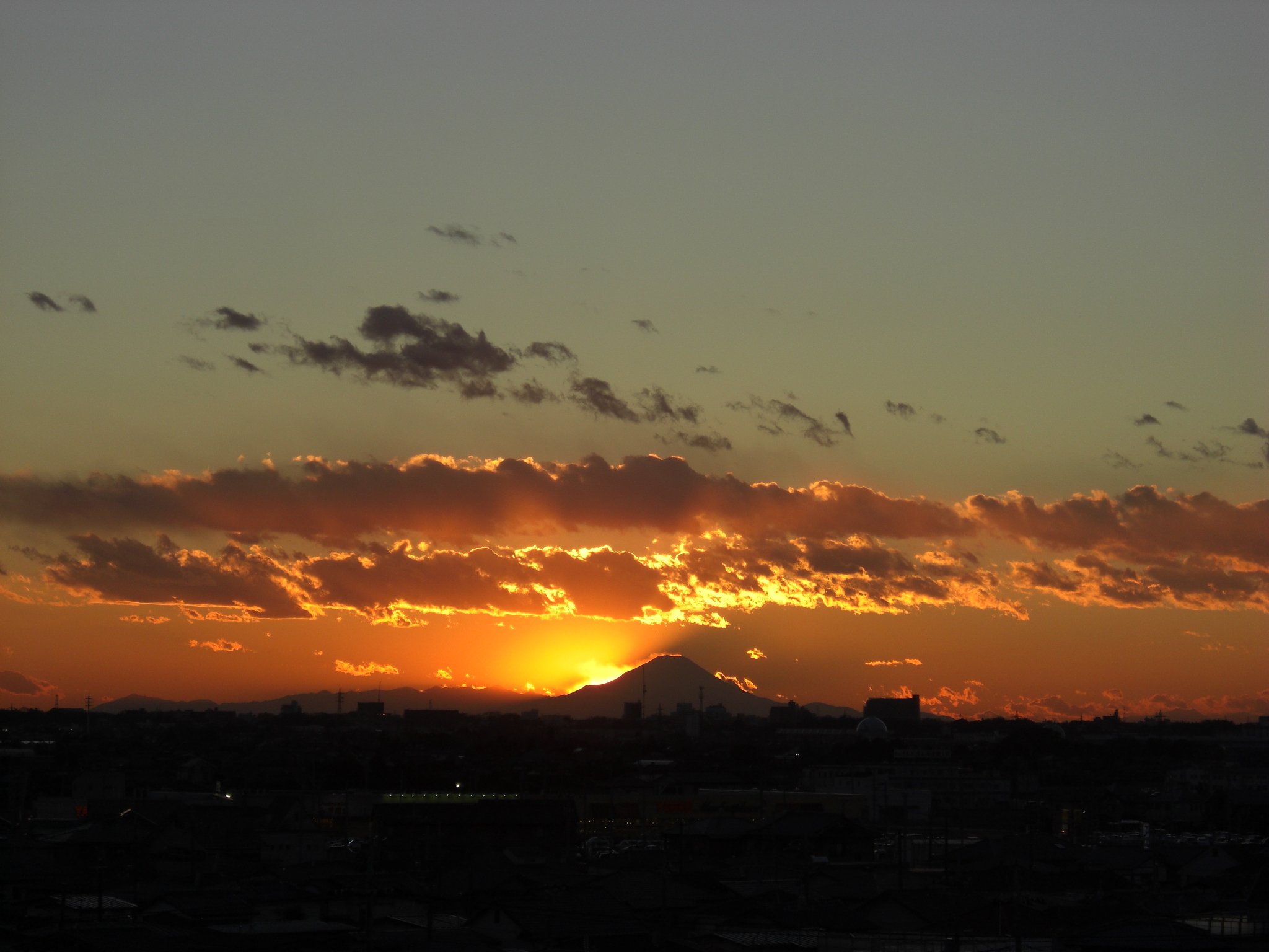 2009年13日目の夕焼け
