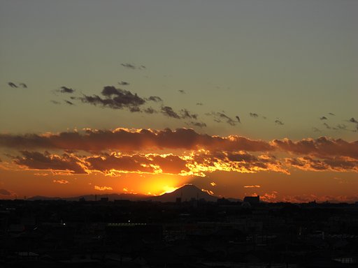 2009年13日目の夕焼け