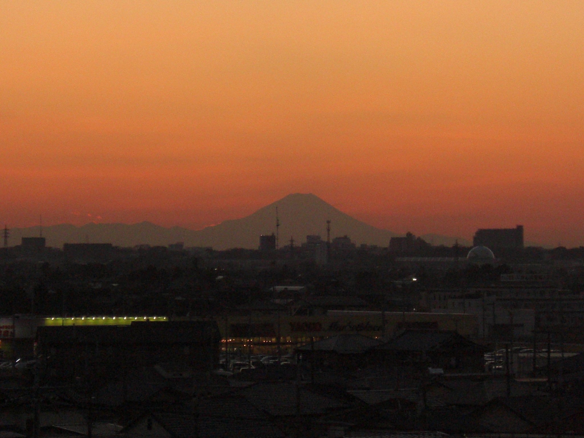 2009年14日目の夕焼け