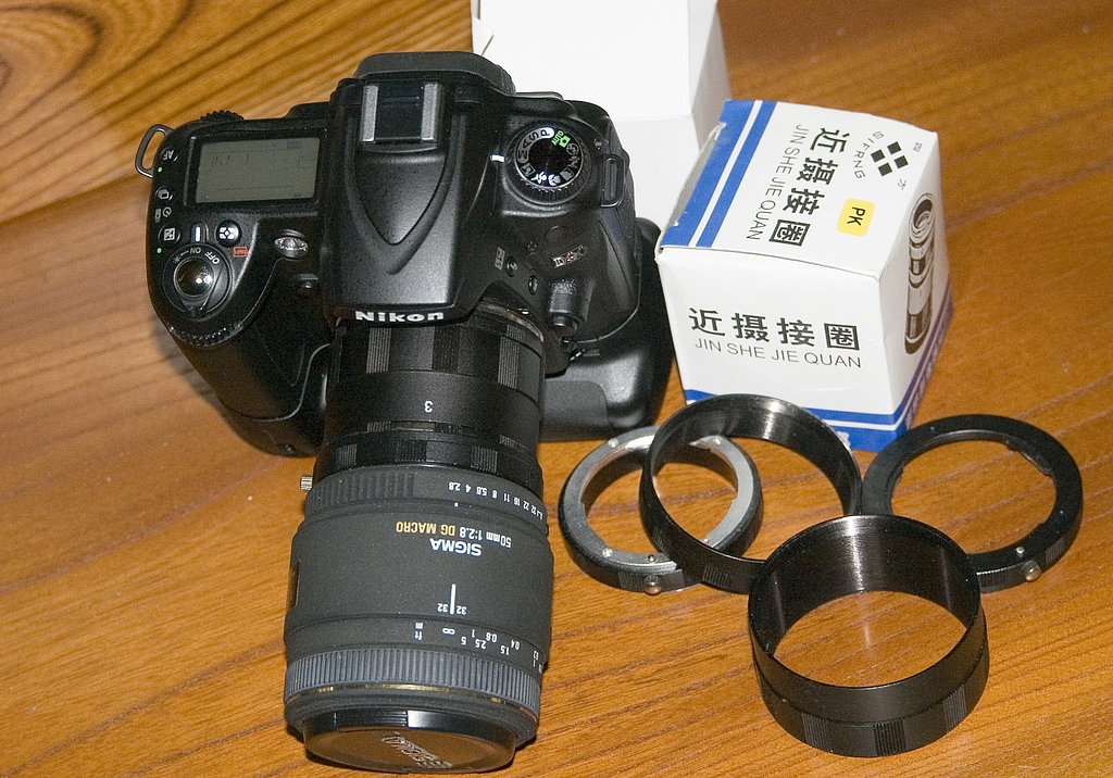 D90で接写リングが使用できます。。