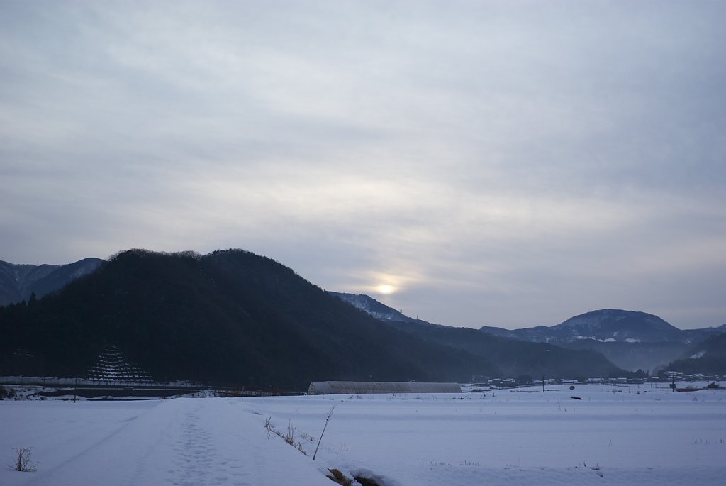 雪国の日の出？