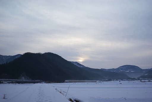 雪国の日の出？