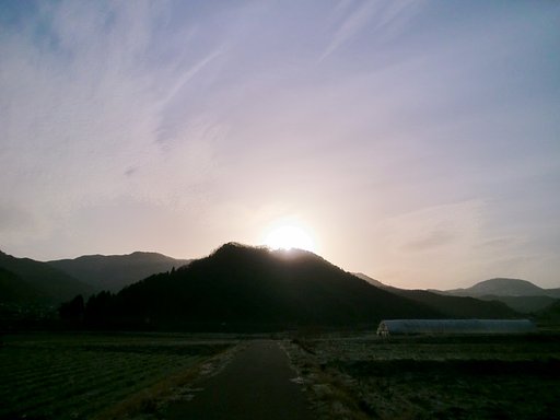 今朝のの朝日の出！