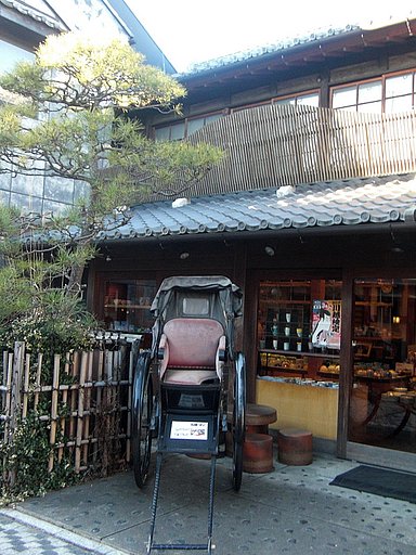 人力車のある風景