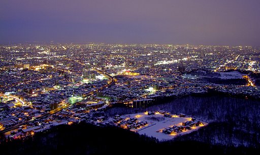 札幌の冬夜景４