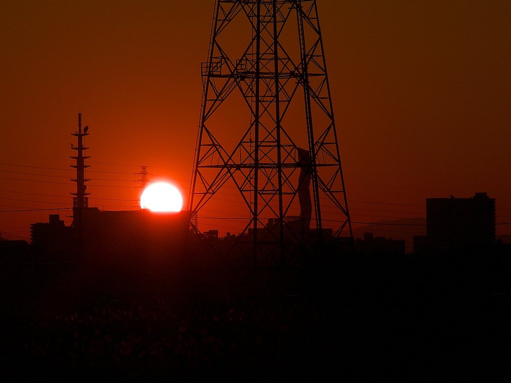 夕日