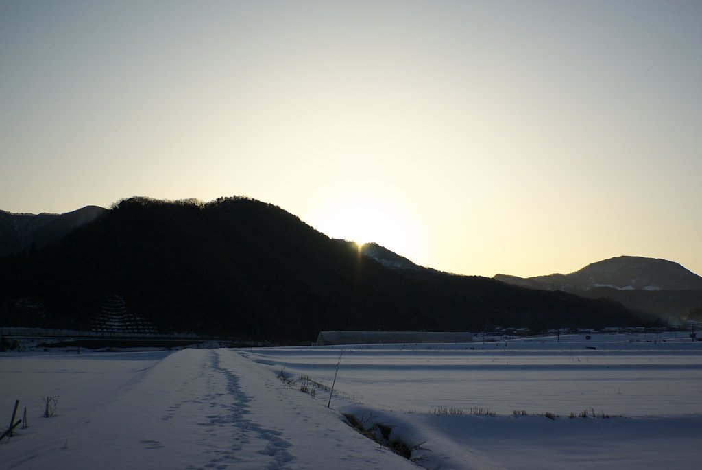 -2度の快晴の日の出