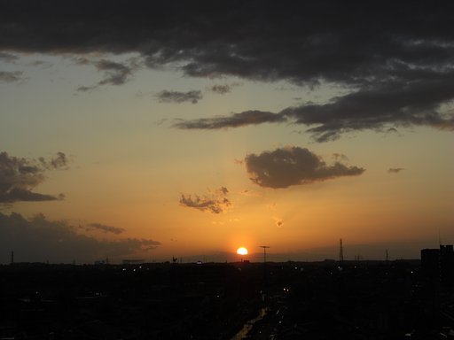 2009年73日目の夕焼け（其の２）