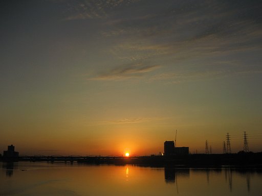 【秋影】一年前の夕陽