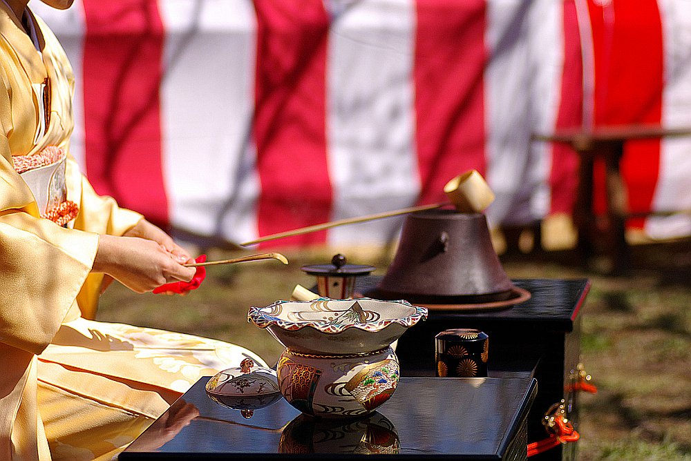 At the tea party
