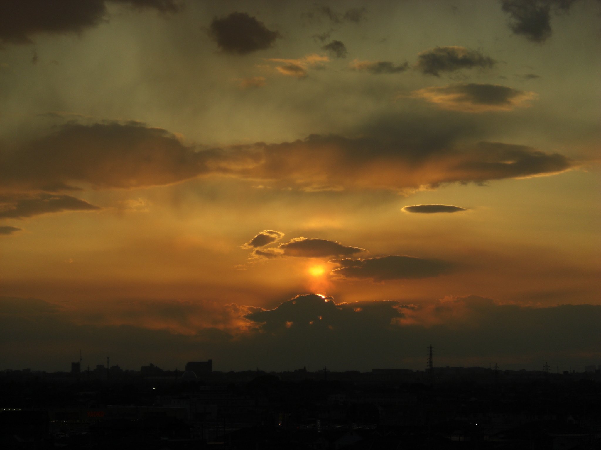 2009年40日目の夕焼け