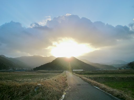 久しぶりの朝日の出！