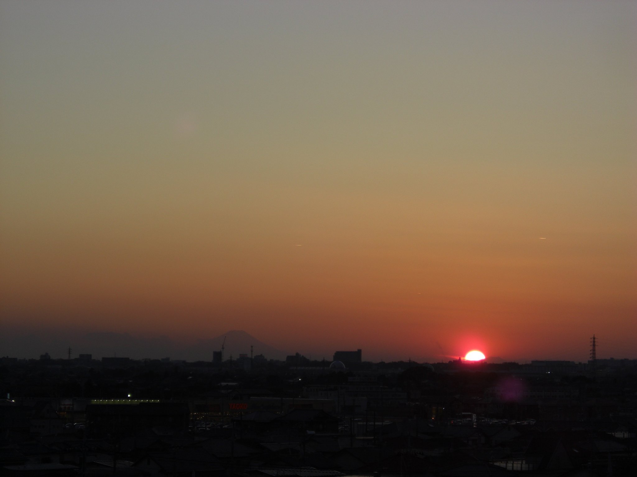 2009年37日目の夕焼け