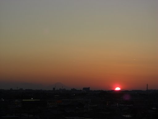 2009年37日目の夕焼け