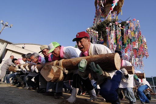 力を合わせて　「神明さん」