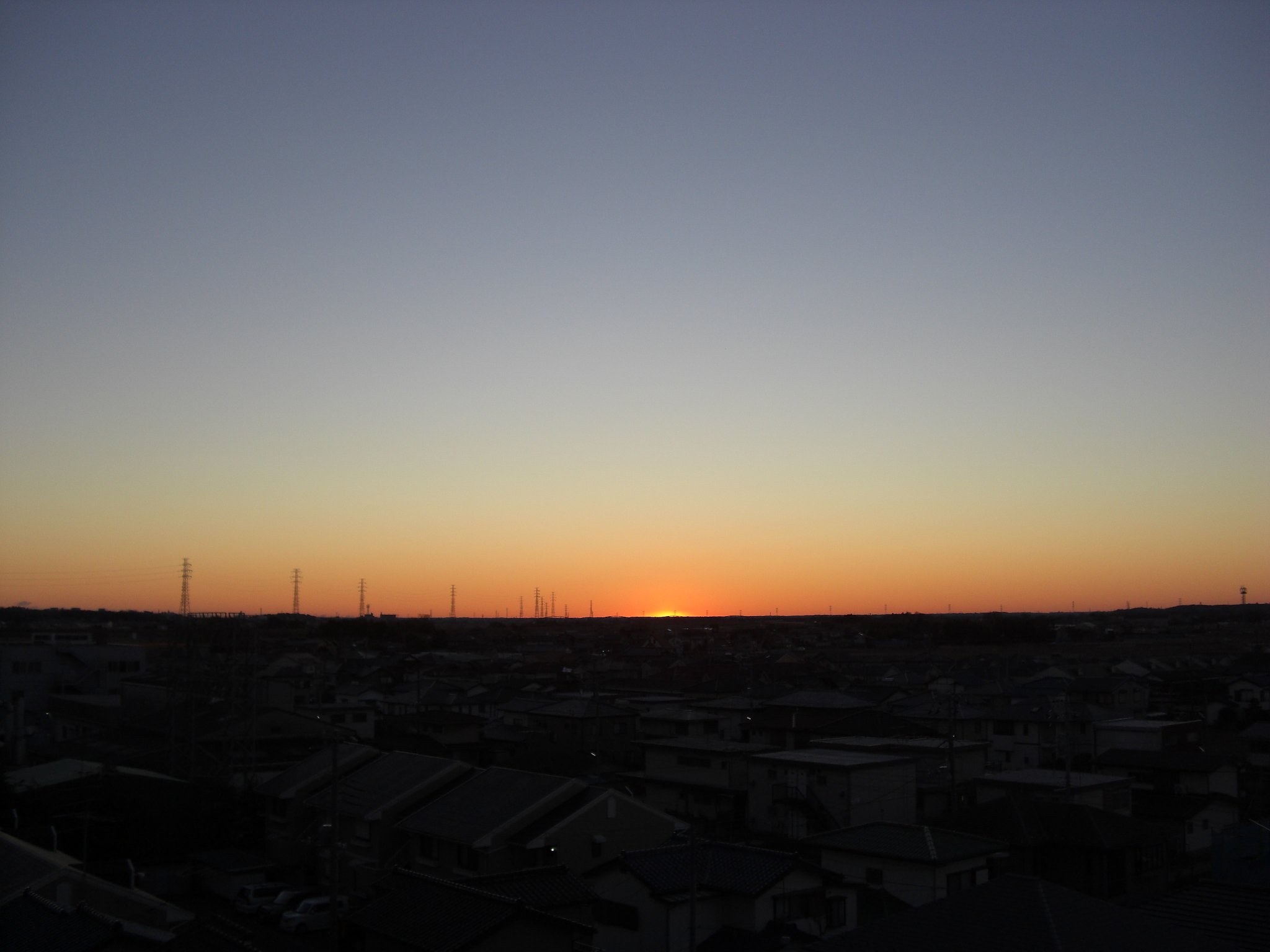 2009年11日目の朝焼け