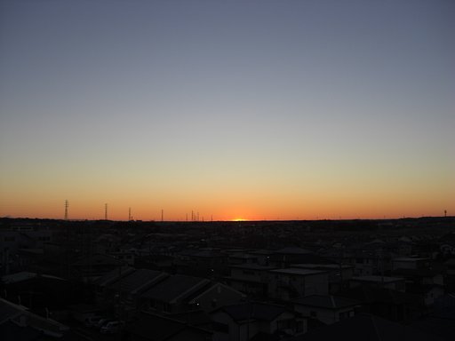 2009年11日目の朝焼け