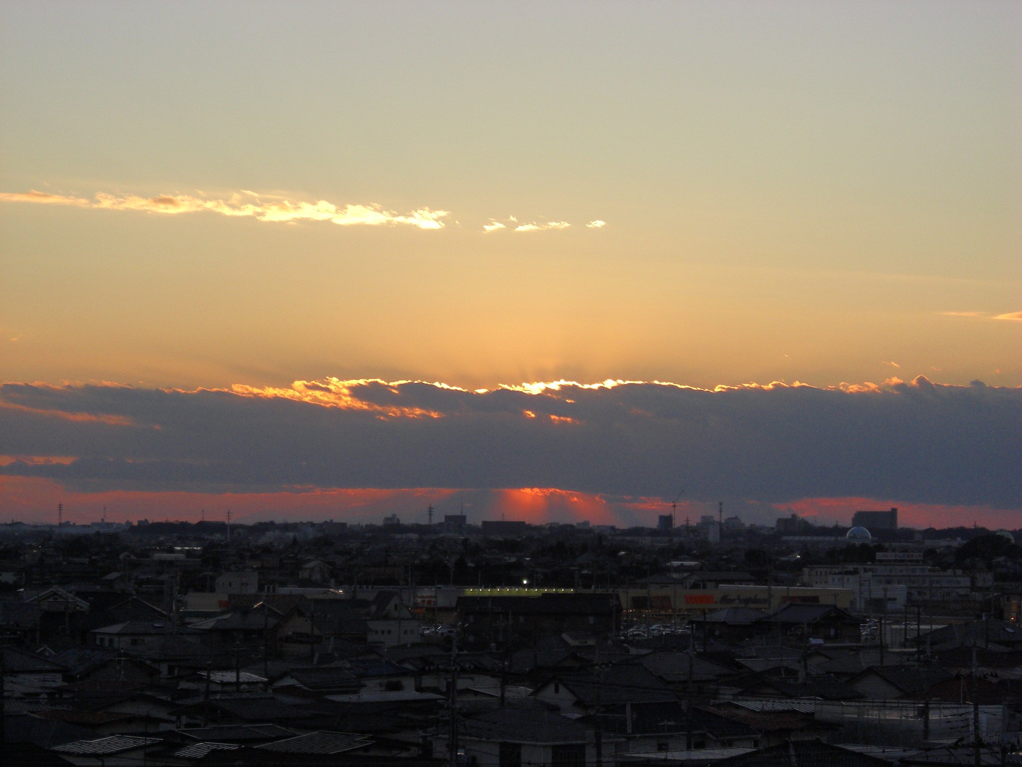 2009年11日目の夕焼け