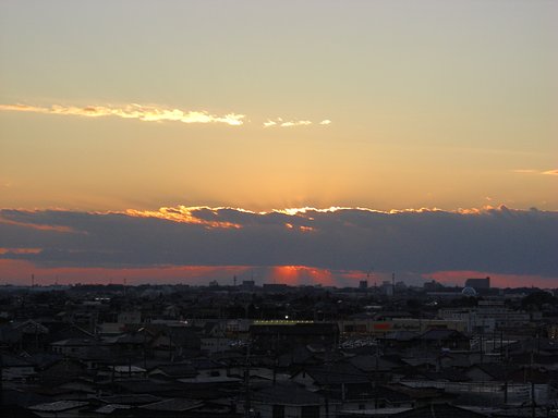 2009年11日目の夕焼け