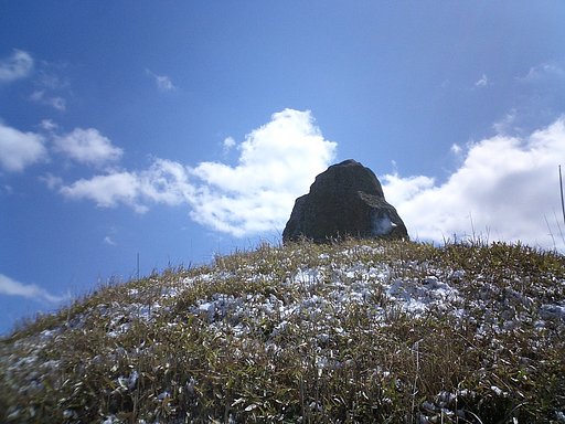 早春の雪景色