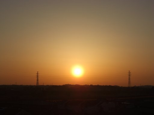 2009年80日目の朝焼け