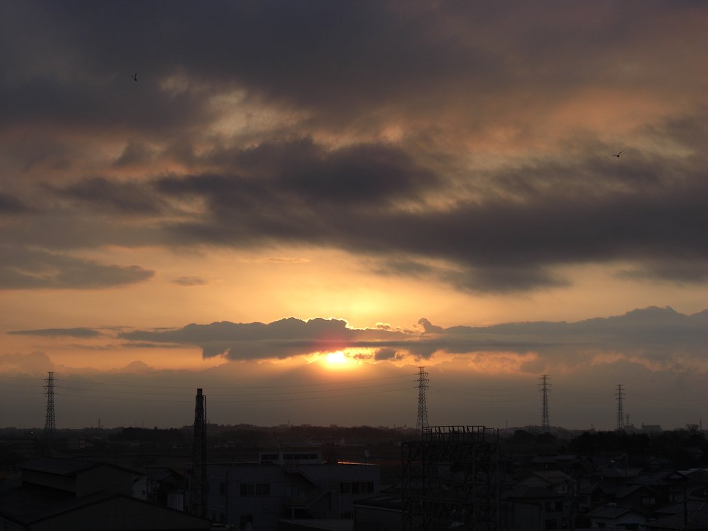 2009年75日目の朝焼け