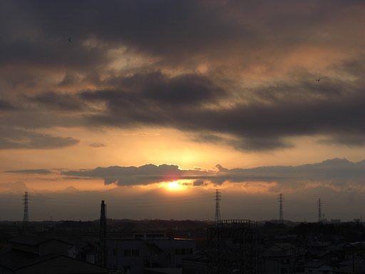 2009年75日目の朝焼け
