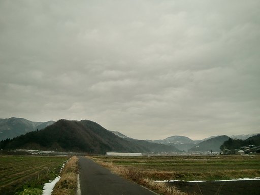 ドンヨリとした今朝の東の空