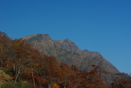 天神平から谷川岳をのぞむ