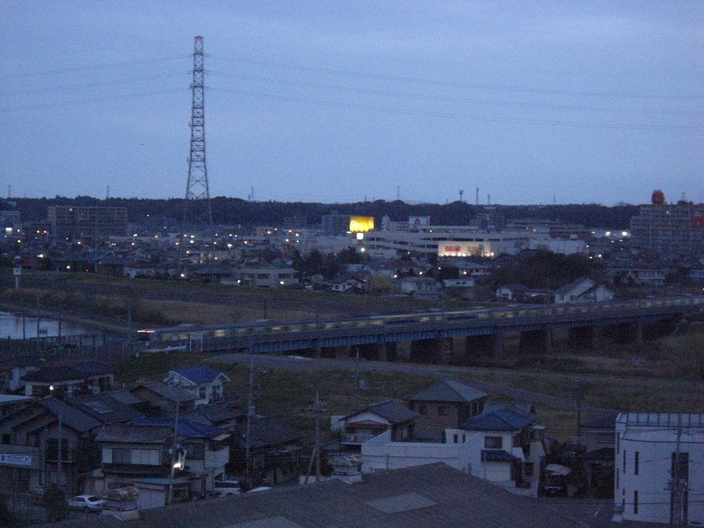 小貝川を渡る