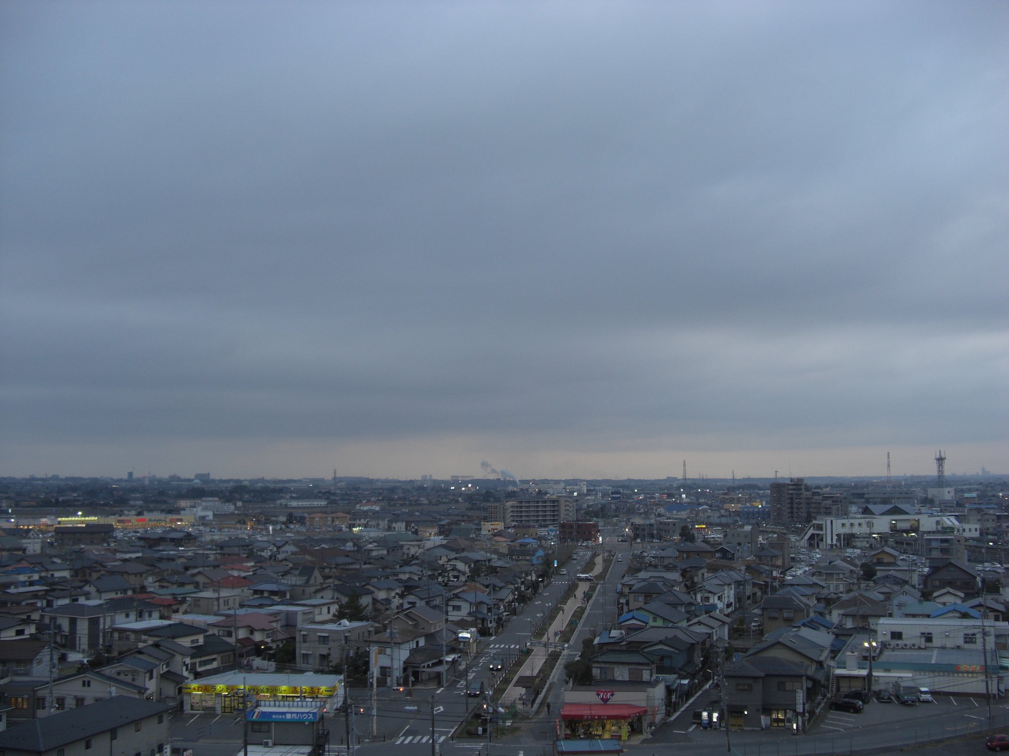 2009年83日目の夕焼け