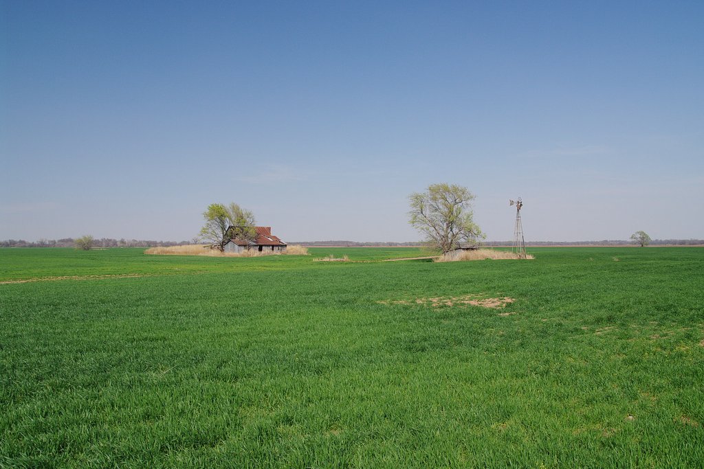 A house (in flat land)