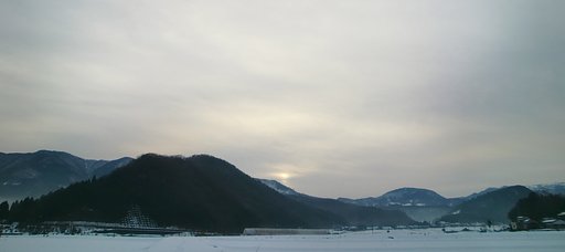 今朝の日の出