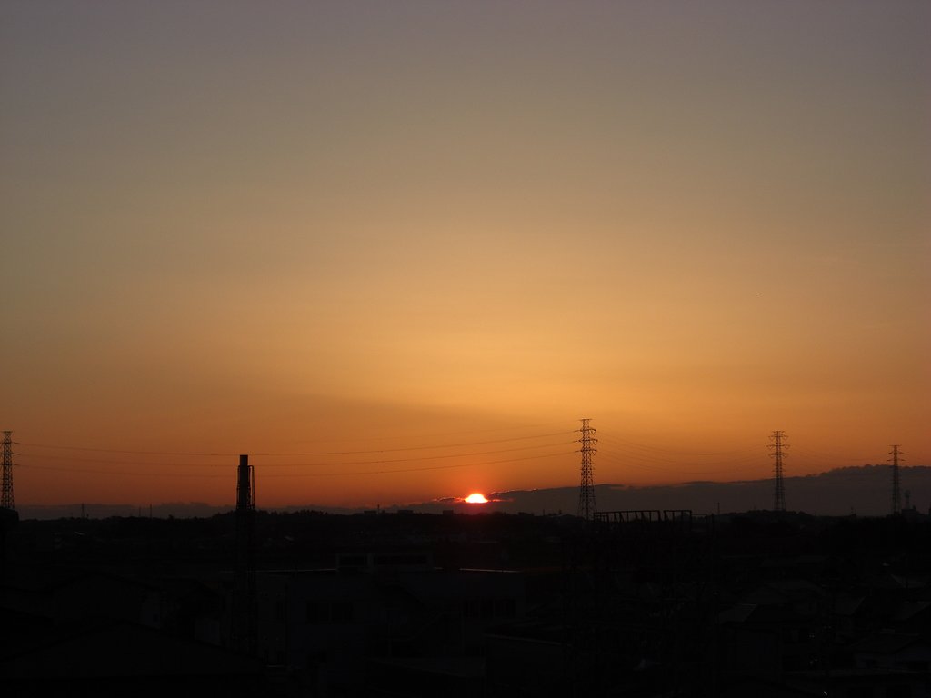 2009年70日目の朝焼け